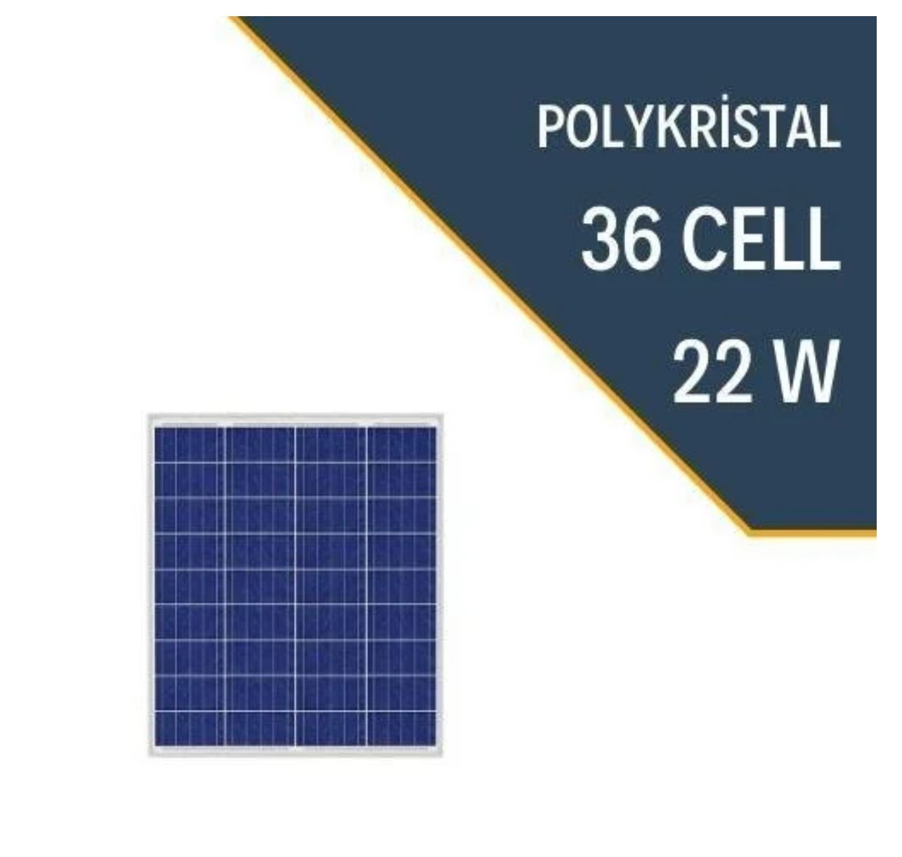 LEXRON 22W POLYKRİSTAL GÜNEŞ PANELİ