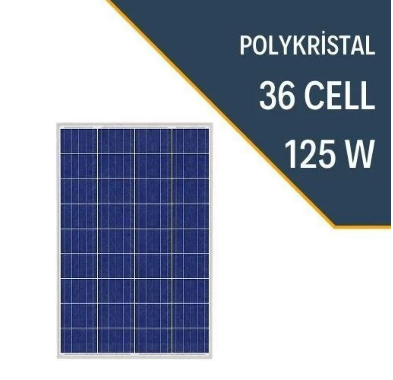 LEXRON 125W POLYKRİSTAL GÜNEŞ PANELİ