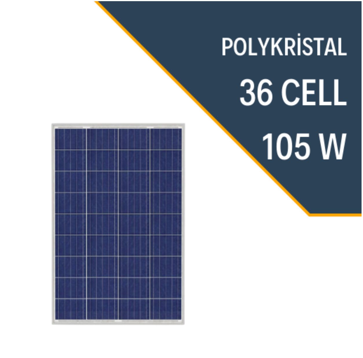 LEXRON 105W POLYKRİSTAL GÜNEŞ PANELİ