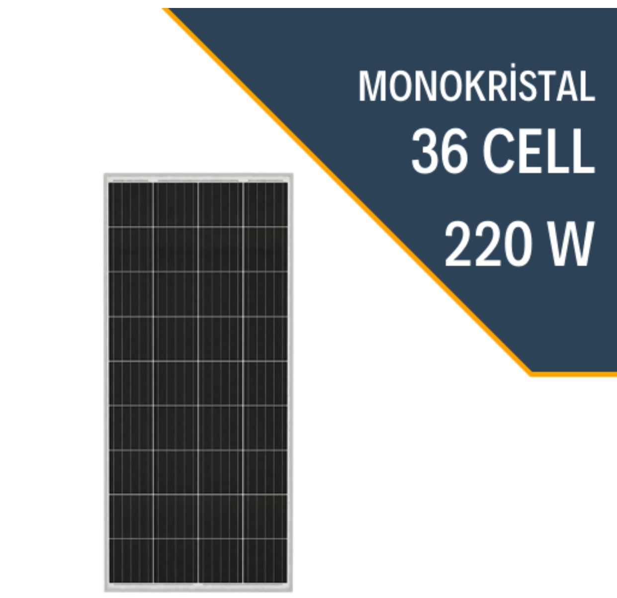 LEXRON 220W MONOKRİSTAL GÜNEŞ PANELİ