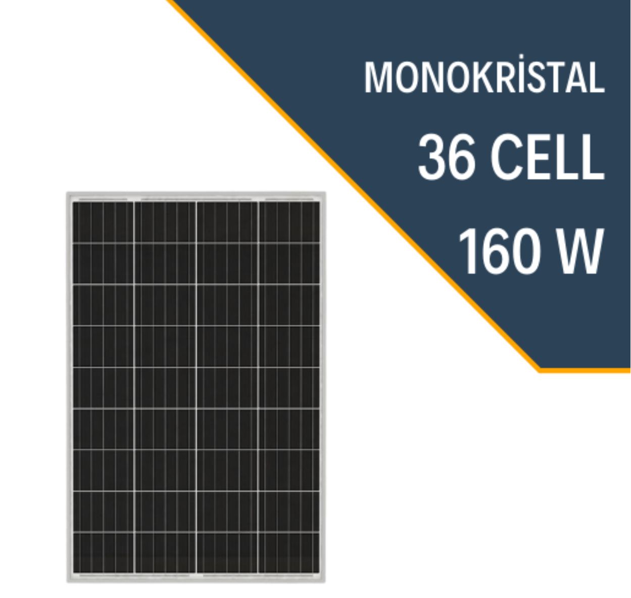 LEXRON 160W MONOKRİSTAL GÜNEŞ PANELİ