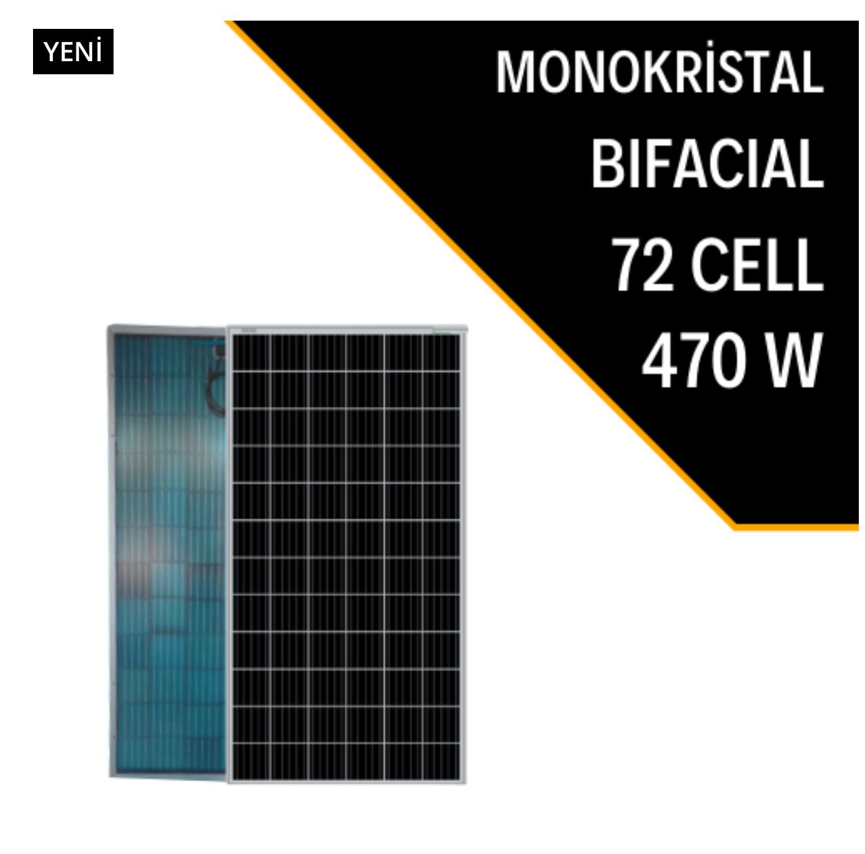 LEXRON 470W BIFACIAL MONOKRİSTAL GÜNEŞ PANELİ