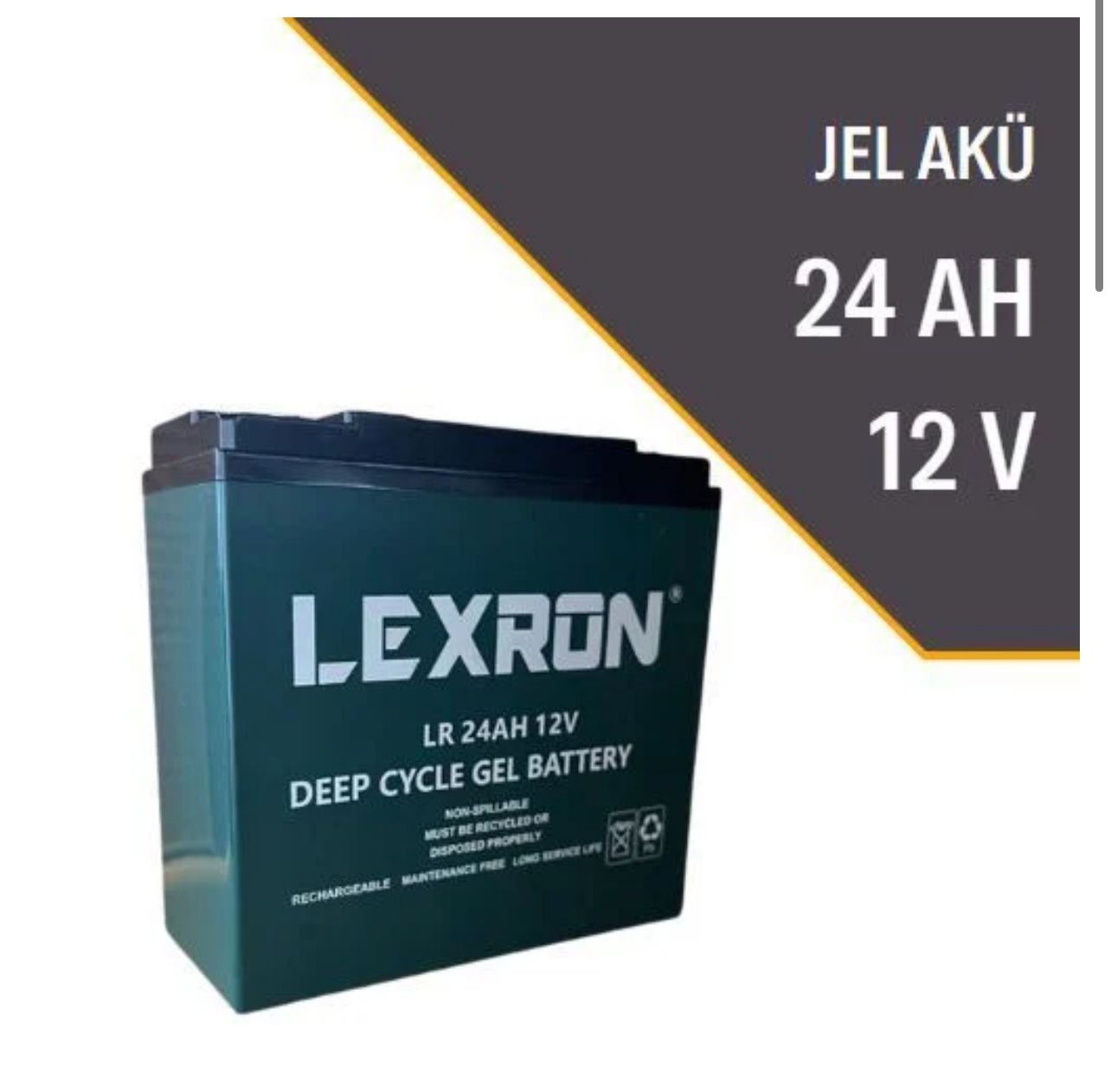 LEXRON 24AH-12V JEL AKÜ