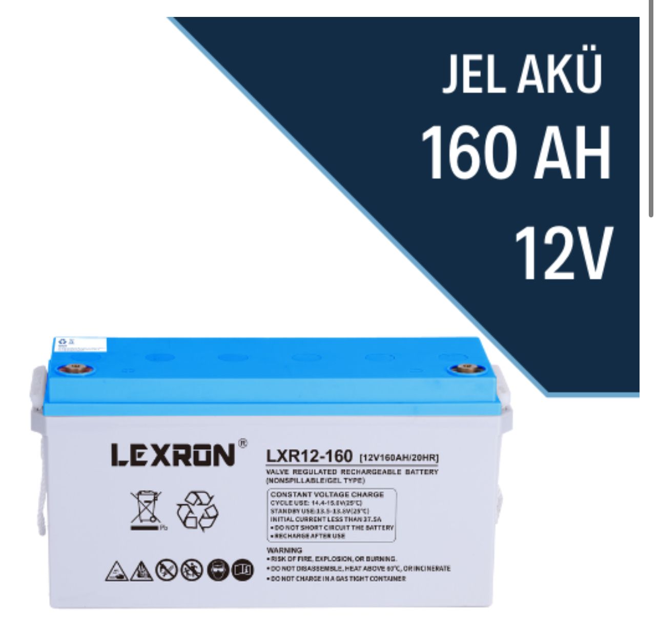 LEXRON 160AH JEL AKÜ