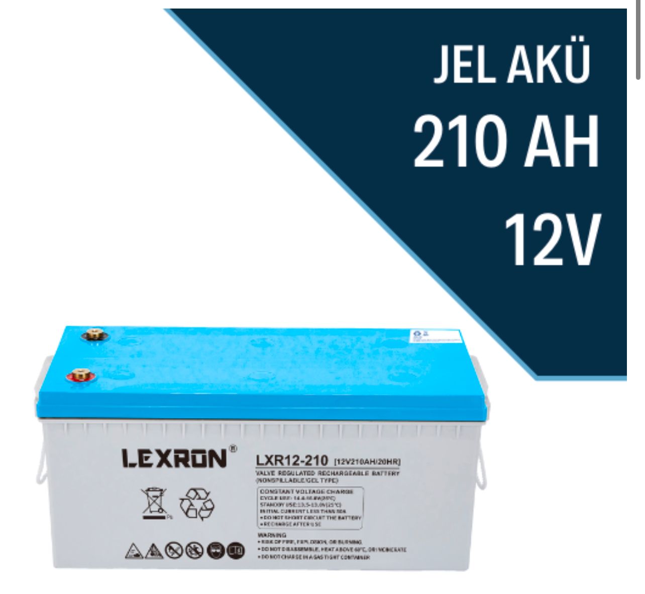 LEXRON 210AH JEL AKÜ