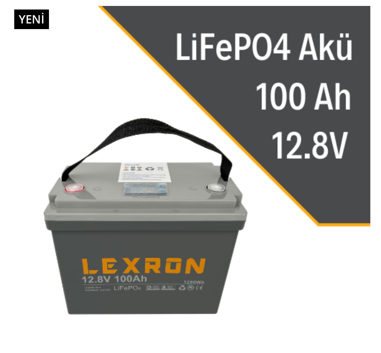 LEXRON 100AH 12.8V LİTYUM AKÜ
