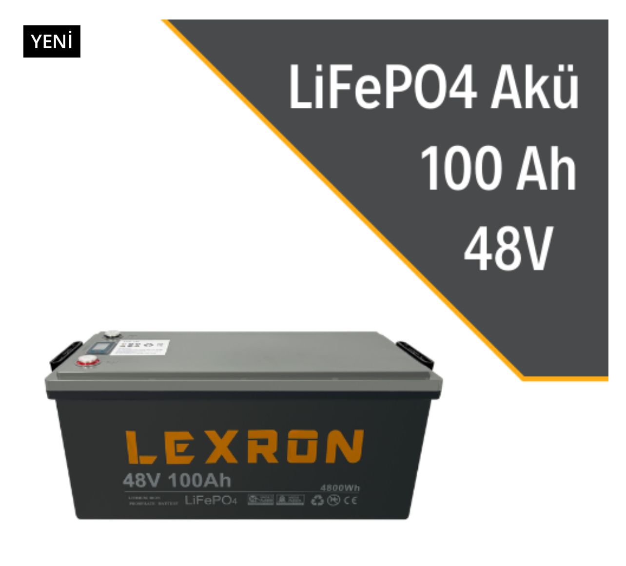 LEXRON 100AH 48V LİTYUM AKÜ
