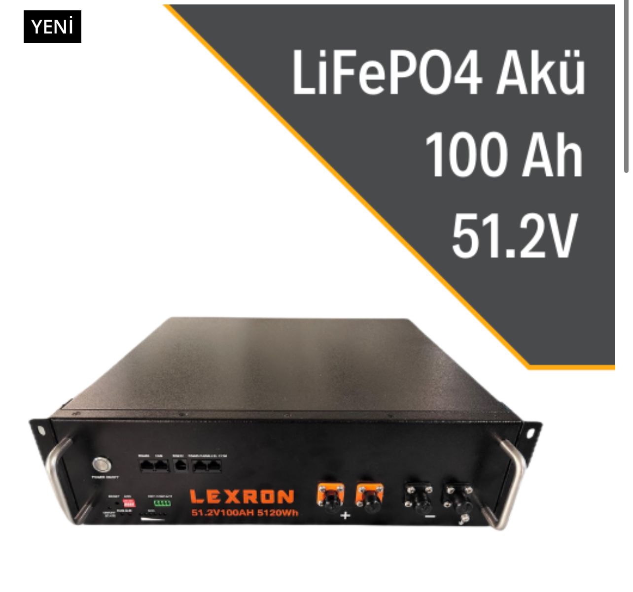 LEXRON 100AH 51.2V PREMIUM SERIES LİTYUM AKÜ