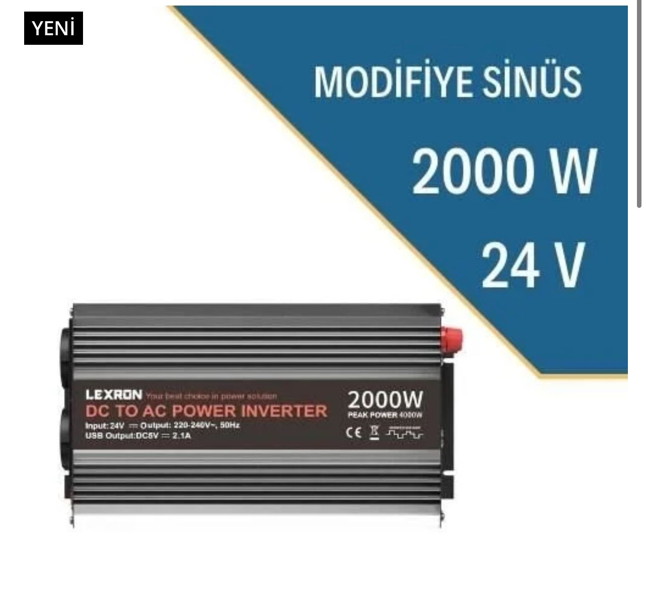 LEXRON 2000W-24V MODİFİYE SİNÜS İNVERTER