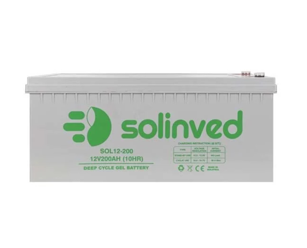 Solinved Jel Aküler 12V 200 Ah Jel Akü